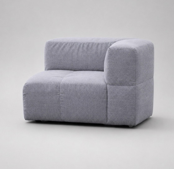 Image 1 of Viccarbe Savina 3-delige modulaire bank van Victor Carrasco in Kvadrat Steelcut Trio Mist Grey.