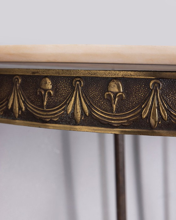 Console italienne vintage des années 1950 en laiton et marbre – Brass (photo 11 of 11)