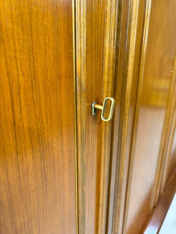 Image 1 of Prachtige vintage kast met vakken / archiefkast / dressoir / kantoorkast / kledingkast in mid-century modern stijl