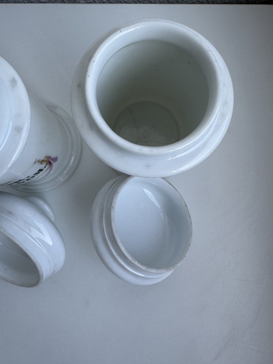 2 Vintage 19th Century Pharmacy Jars – Decorative Objects, Ceramic (photo 4 of 7)