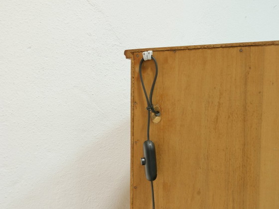 Image 1 of Vintage 1960s sideboard, mid-century TV cabinet, display cabinet with lighting, Germany