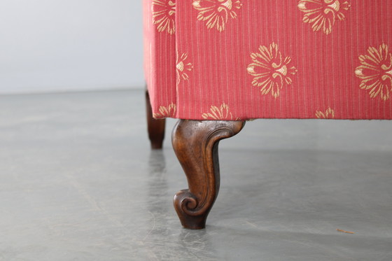 Image 1 of Antiker Paravan mit Stoff, Tschechoslowakei