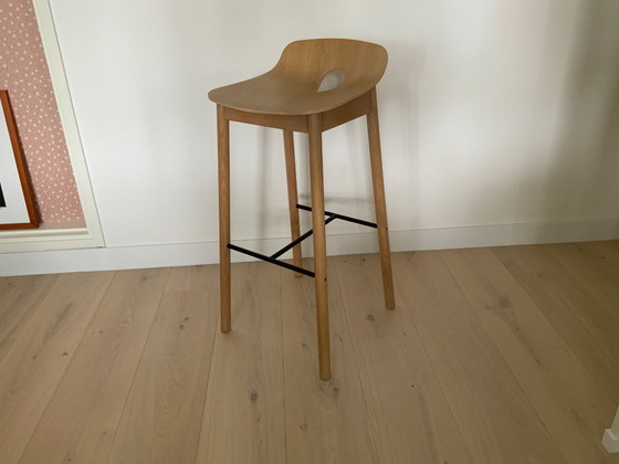Image 1 of Sgabelli da bar di design scandinavo in rovere