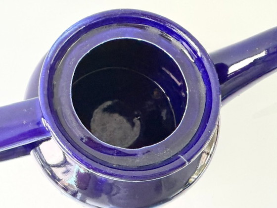 Vintage Keramieken Theepot Kobaltblauw Fat Lava 1,2L – Servies, Ceramic (photo 13 of 14)