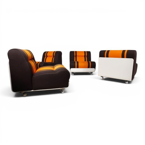 Image 1 of Cor Concha 4-delige modulaire bank in Space Age-stijl van Jo Otterpohl, 1970