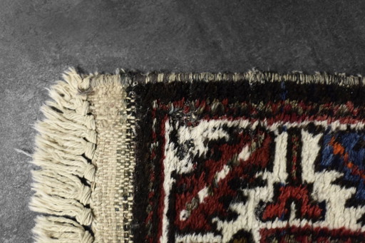 Vintage Hand-Woven Middle Eastern Oriental Hamadan Rug, 1960s