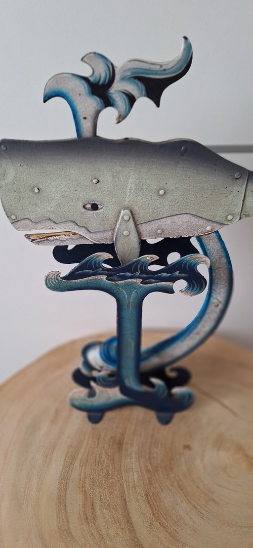 Old metal whale tumbler