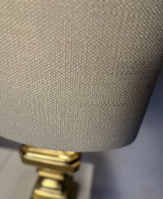 Image 1 of Set of 2 brass 1950s Italian table lamps