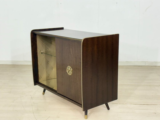 Image 1 of Barkast uit het midden van de 20e eeuw / Vintage platenspeler / Commode uit de jaren 60