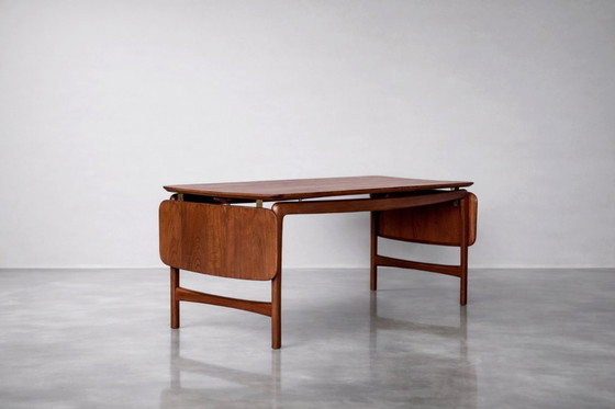 Image 1 of Vintage Mid-Century Danish Modern Teak Coffee Table Model FD 15/54 by Hvidt & Mølgaard-Nielsen for France & Daverkosen, 1950s