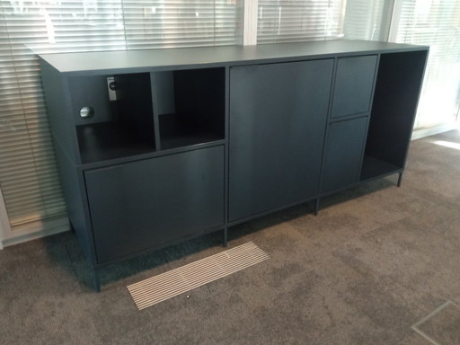 Buffet Tylko bleu avec portes et tiroirs