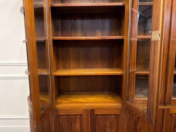 Grande Bibliothèque Classique Anglaise – Verre, Bois (photo 12 of 20)