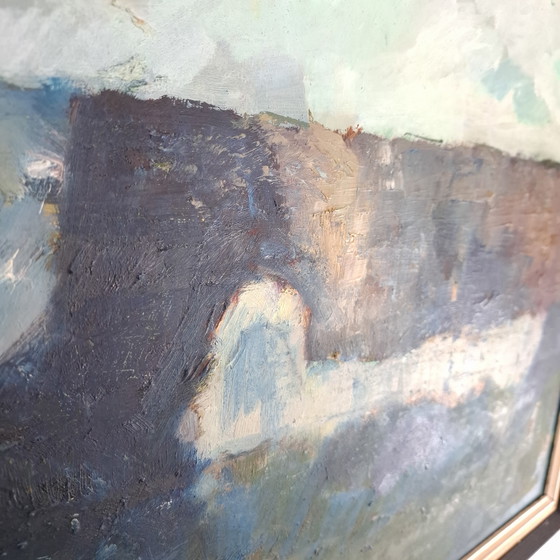 Image 1 of Abstract painting 1980s Frank Storgaard