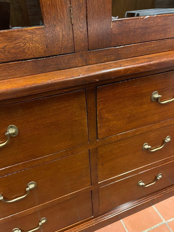 Image 1 of Buffet Flamant, bibliothèque Barker à 9 tiroirs, style anglais Eichholtz