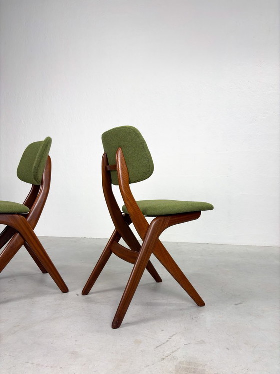 Set di sedie da pranzo 'Scissor' di Louis van Teeffelen – Legno (photo 13 of 20)