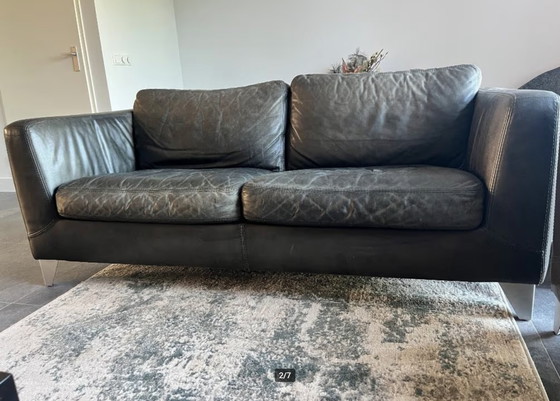 Image 1 of 2 bancos para 2,5 personas de piel de vaca marrón Machalke