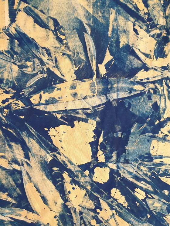 Jürgen Angeler - Hierba marina dorada azul – Pinturas y dibujos, Canvas (photo 3 of 14)