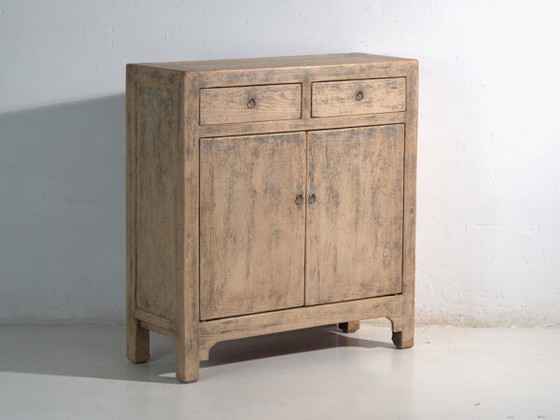 Buffet ancien en pin avec deux tiroirs et deux portes – Chine, vers 1930 – Vaisseliers (photo 6 of 40)