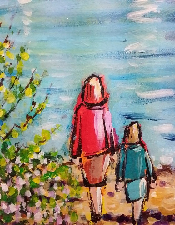 Image 1 of Joel LHOPITAL - Breton Walk - Artist's Painting