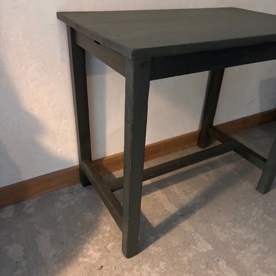 Image 1 of Green side table