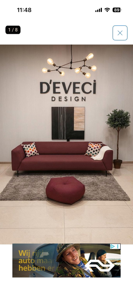 Divano 4 posti Rolf Benz Linea – Divani 3 posti, Wool, Metal (photo 3 of 5)