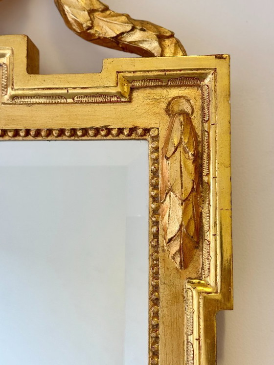 Image 1 of Miroir de style Empire avec cadre doré