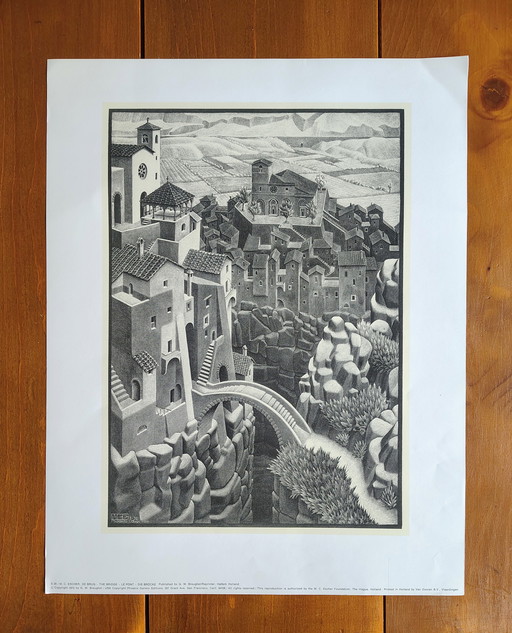 M. C. Escher, The Bridge - Le pont
