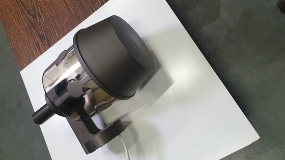 Image 1 of Applique murale vintage Hoffmeister en verre fumé brun, style années 70, époque spatiale