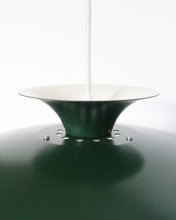 Image 1 of Vintage green bowl lamp unique retro pendant lamp