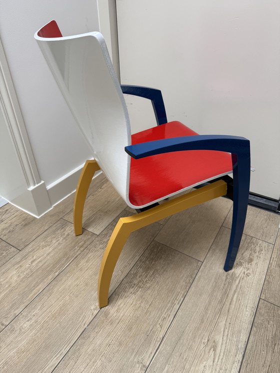 Image 1 of Chaise de salle à manger Leolux Camarilla "Mondriaan" inspirée