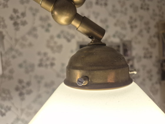 Lámpara colgante clásica de latón de Berlín – Berliner Messinglampen, Lámparas colgantes, Glass, Brass (photo 2 of 6)
