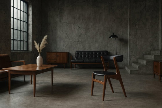 Image 1 of Vintage Mid-Century Danish Modern Teak Office Chair Model Fire by Kai Kristiansen