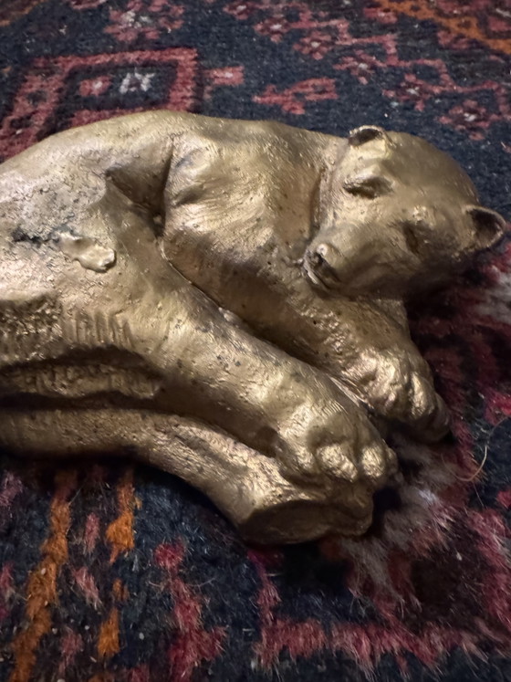 Image 1 of Sculpture ours couché bronze Dacla Seailles