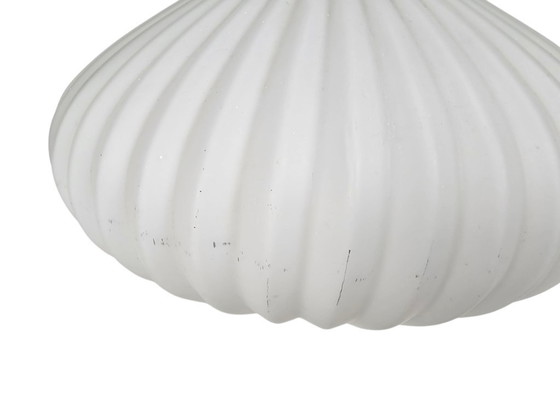 Image 1 of Vintage UFO lamp - opaline - copper - Scandinavian - 1970s