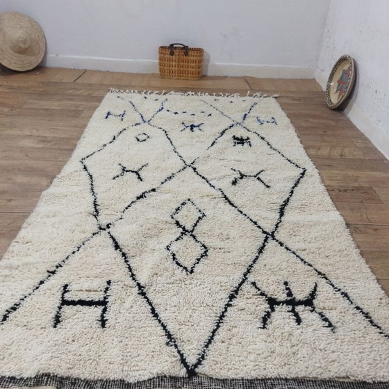 Image 1 of Tribal Berber Rug – Tribaal Berbertapijt | Moroccan Wool Rug | 260 × 145 cm