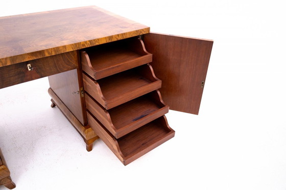 Image 1 of Bureau de style Art déco, Pologne, années 1940.