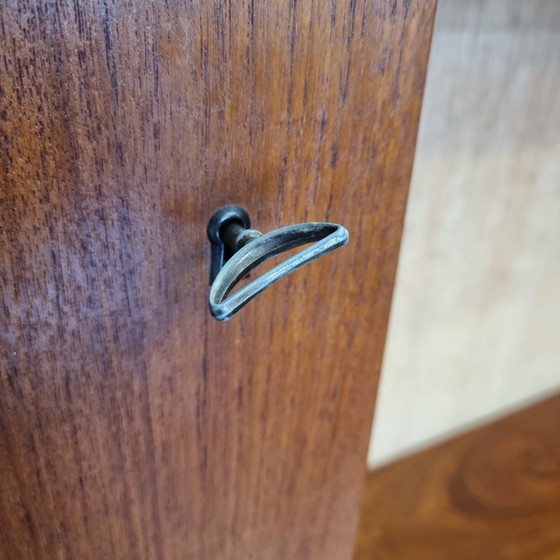 Image 1 of Vintage teak houten wandkast met bar, jaren 60
