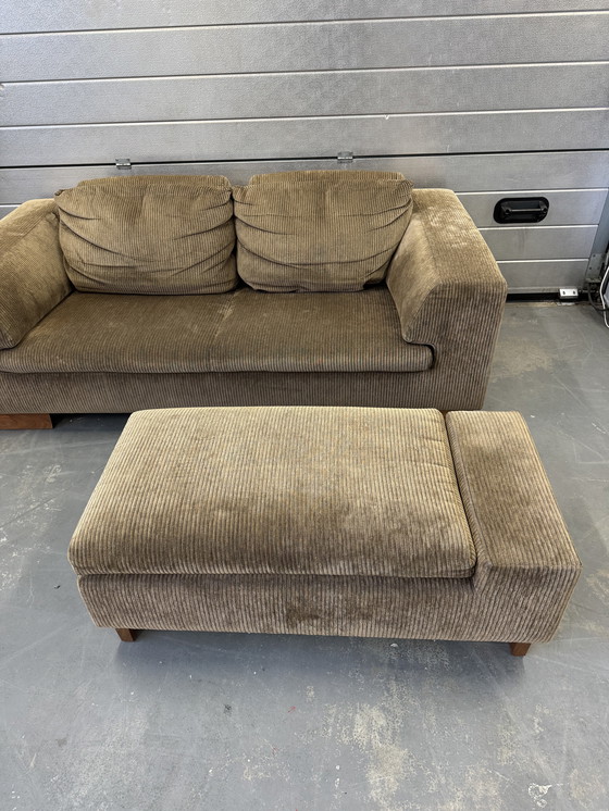 Image 1 of Leolux Weri Weri 2-seater with footstool