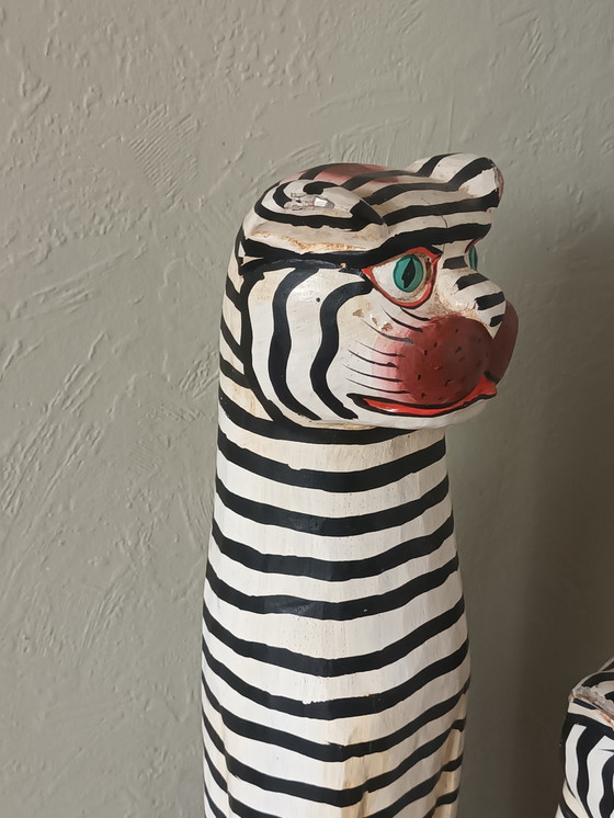 Image 1 of Wooden handmade cats