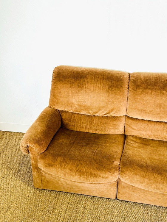 Image 1 of Canapé Modulable Vintage en Velours, 1970s, Set de 5