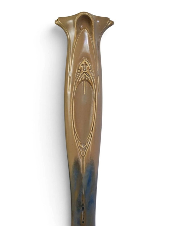 Art Nouveau vase in flamed glazed stoneware — Pierrefonds – Porcelain (photo 8 of 15)