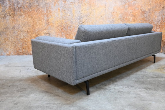 Grey fabric Leolux Bellice design sofa loose headrests, 3-5 seaters, Textile, Metal, Modern (photo 7 of 10)