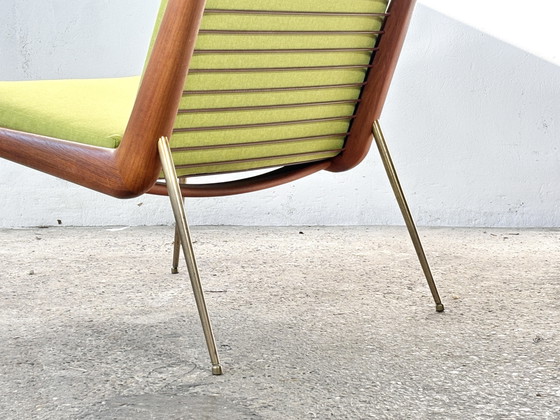 Sillón Boomerang de los años 60 diseñado por Peter Hvidt & Orla Mølgaard-Nielsen para France & Son, Dinamarca (photo 5 of 12)