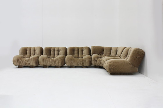 Image 1 of Vintage Italian modular sofa Rossi di Albizzate 1970s