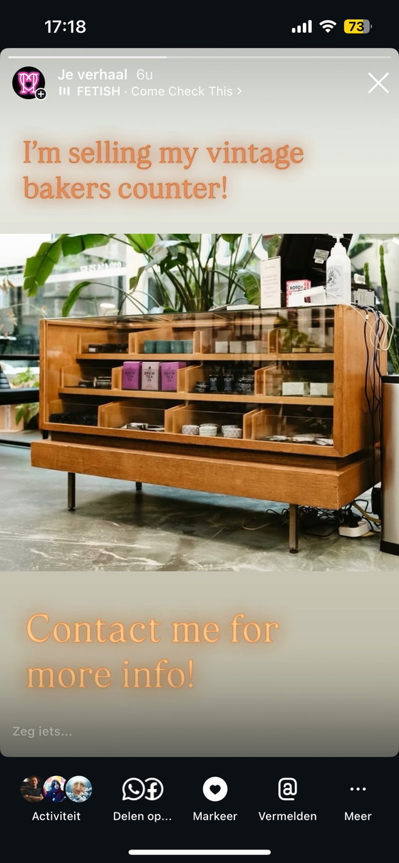 Image 1 of Vintage bakkers toonbank