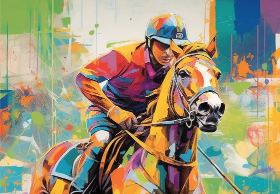 Alberto Ricardo - Polo - Artist's Lithograph – Lithographs & prints, Canvas (photo 3 of 12)