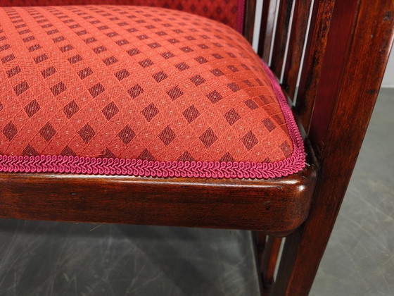 Image 1 of Josef Hoffmann Art Deco beukenhouten sofa, Weense Secession, jaren 1920