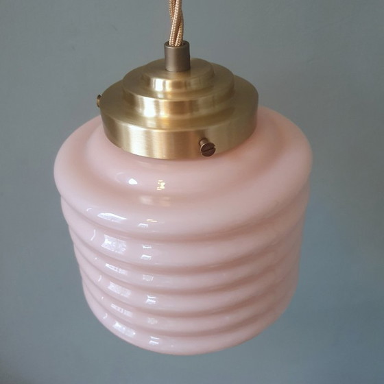Lampada a Sospensione Vintage Francese 'Lampion' Colore Rosa Pastello – Lampade a sospensione, Metal (photo 8 of 22)