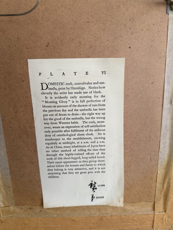 Image 1 of Coppia di stampe Hiroshige vintage con cornice - Arte giapponese su blocchi di legno