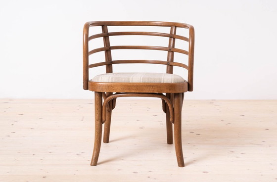 Image 1 of Set van 2 Thonet fauteuils, model B246, jaren 30, gerestaureerd en opnieuw gestoffeerd